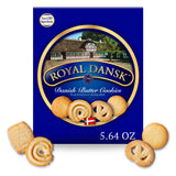 Royal Dansk Danish Butter Cookies, Premium Assorted Cookies, Great for Sharing and Gifting, 2 Packs, 5.64 oz