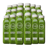 PUR Cold-Pressed Juice - Green Juice Daily Protein 18 Pack - Plant-Based Drink with Cucumber, Spinach, Celery, Apple, Lemon & Pea Protein - Energizing