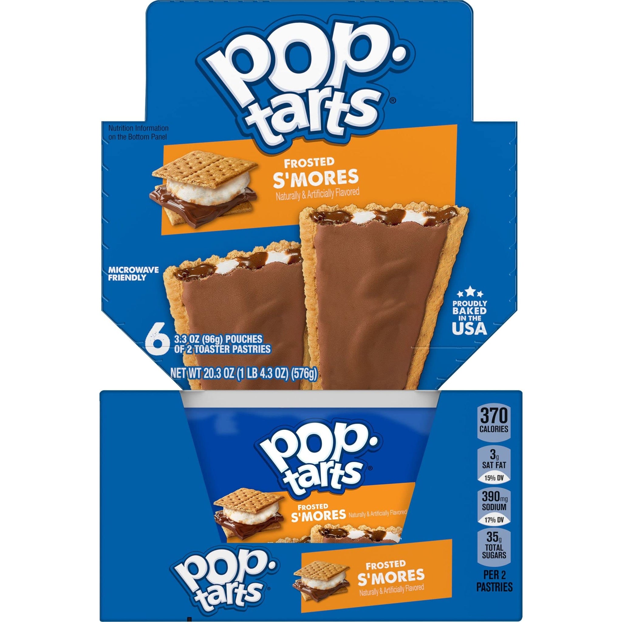 Pop-Tarts Toaster Pastries, Breakfast Foods, Kids Snacks, Frosted S'mores (72 Pop-Tarts)