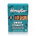 HoneyBar Snack Bar | Certified Gluten Free | Non-GMO | Vegetarian (Sweet & Salty, Pack of 5 Bars)