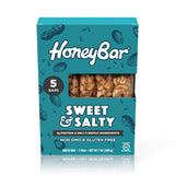 HoneyBar Snack Bar | Certified Gluten Free | Non-GMO | Vegetarian (Sweet & Salty, Pack of 5 Bars)