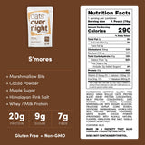 Oats Overnight Smores - Overnight Oats with 22g Protein, High Fiber Breakfast Protein Shake - Gluten Free Oatmeal, Non GMO High Protein Oatmeal (2.8