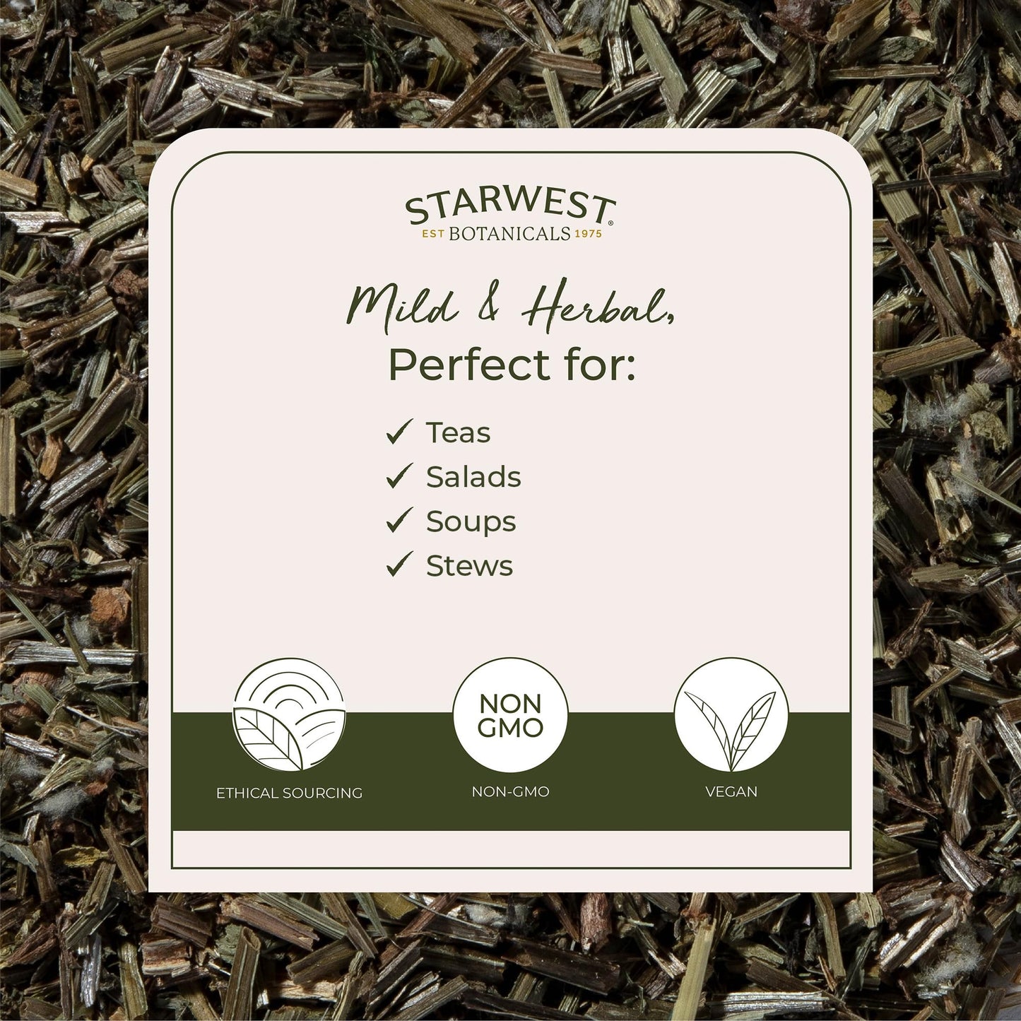 Starwest Botanicals Cleavers Herb Organic - Dried Loose Leaf Herb for Tea, & Herbal Blends, Cut & Sifted, Certified Kosher, Non-GMO - 4 oz Pouch