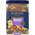PLANTERS Deluxe Salted Mixed Nuts, Roasted Cashews, Almonds, Pecans, Pistachios, and Hazelnuts, Party Snacks, Plant-Based Protein, Quick Snack