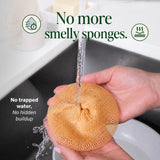 Reusable Kitchen Scrubbers for Dishes- Breezi Layered Mesh Dish Cloth, 3-Pack, Non-Scratch, Multi-Purpose, Fast-Drying, Odor-Free, Scrubbies. Kitchen