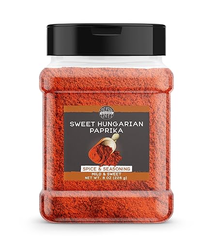 Birch & Meadow Sweet Hungarian Paprika, 8 oz, Fine Ground, Spice & Seasoning, Dry Rubs