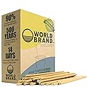 World Brand 250 Count Kraft Paper Straws - Eco-Friendly Party Supplies - Biodegradable Drinking Straws - Plastic & Dye Free - Unwrapped - Perfect