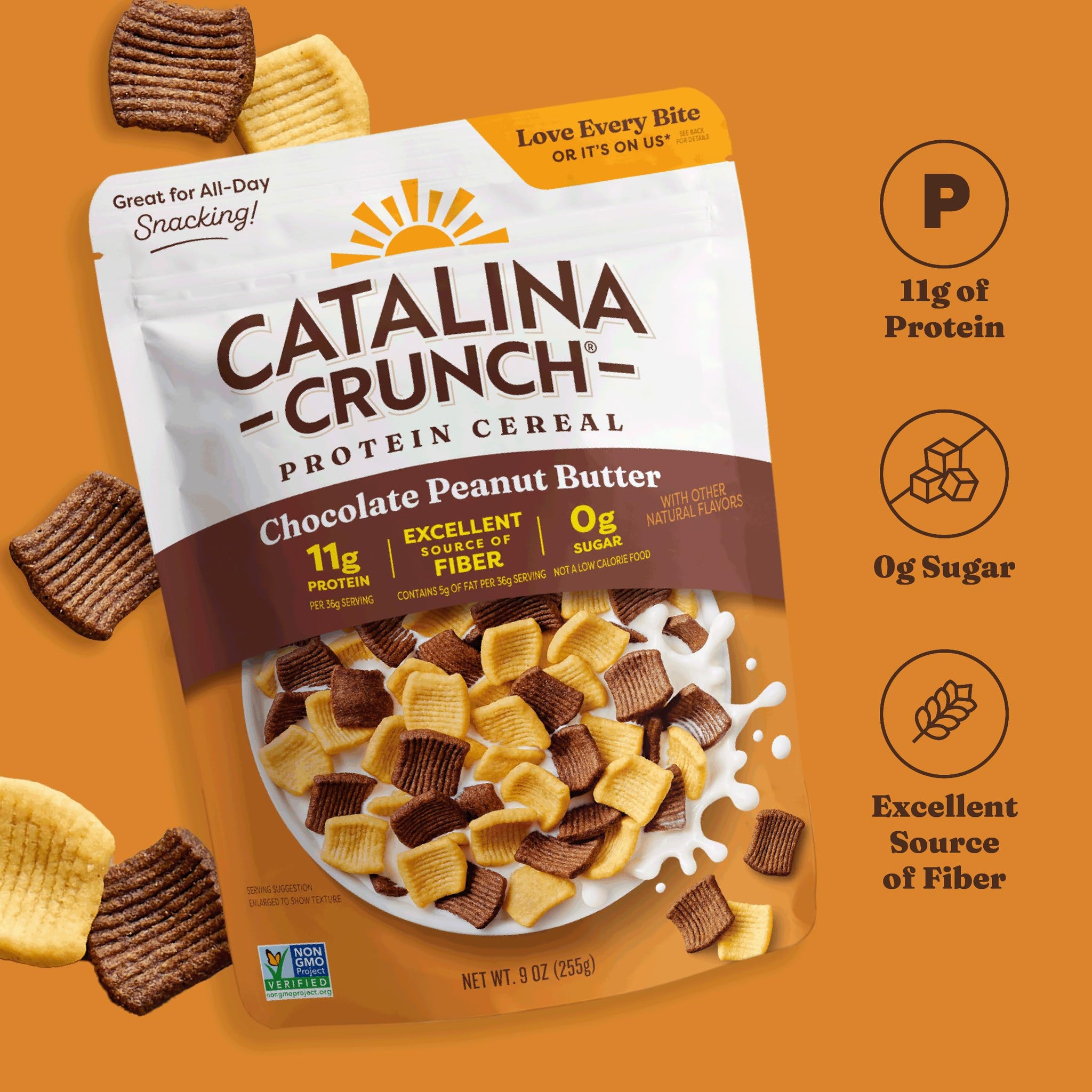 Catalina Crunch Protein Cereal, Chocolate Peanut Butter, 9 oz (Pack of 1)