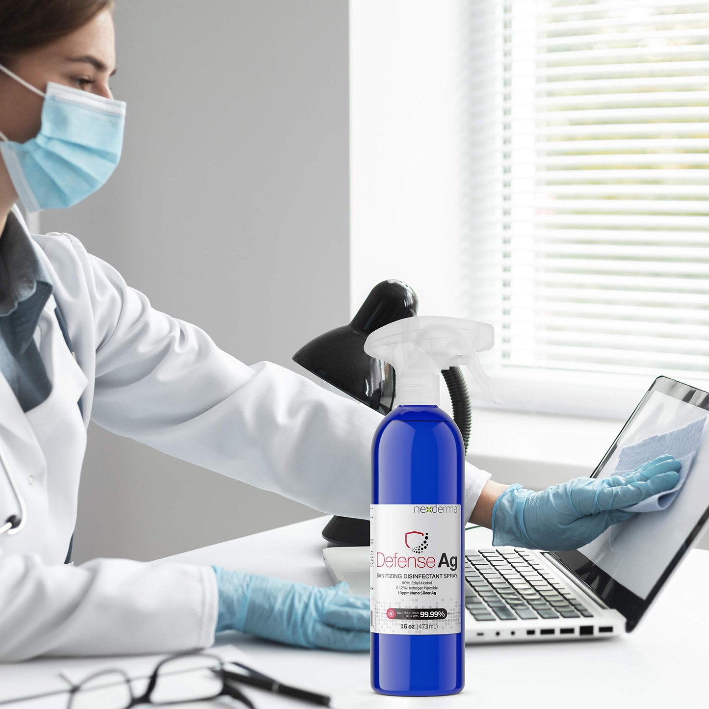 NEXDERMA Multi-Purpose Sanitizing Spray (not for Hands) | 80% Ethyl Alcohol, Goodness of Silver, Herbal Essential Oil, Water and Hydrogen Peroxide |
