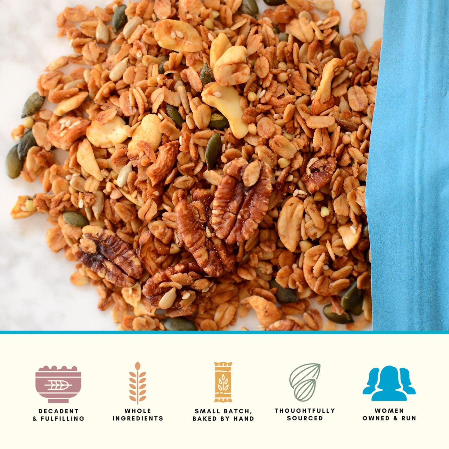 Bearclaw Kitchen - Maple Way Granola - Naturally Gluten Free - Organic Oats, Pecans, Cashews, Organic Pumpkin Seeds, Buckwheat Groats - No Refined