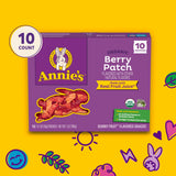 Annie's Organic Berry Patch Bunny Fruit Flavored Snacks, Gluten Free, 10 Pouches, 7 oz