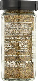 Morton & Basset, Thyme Organic, 0.6 Ounce