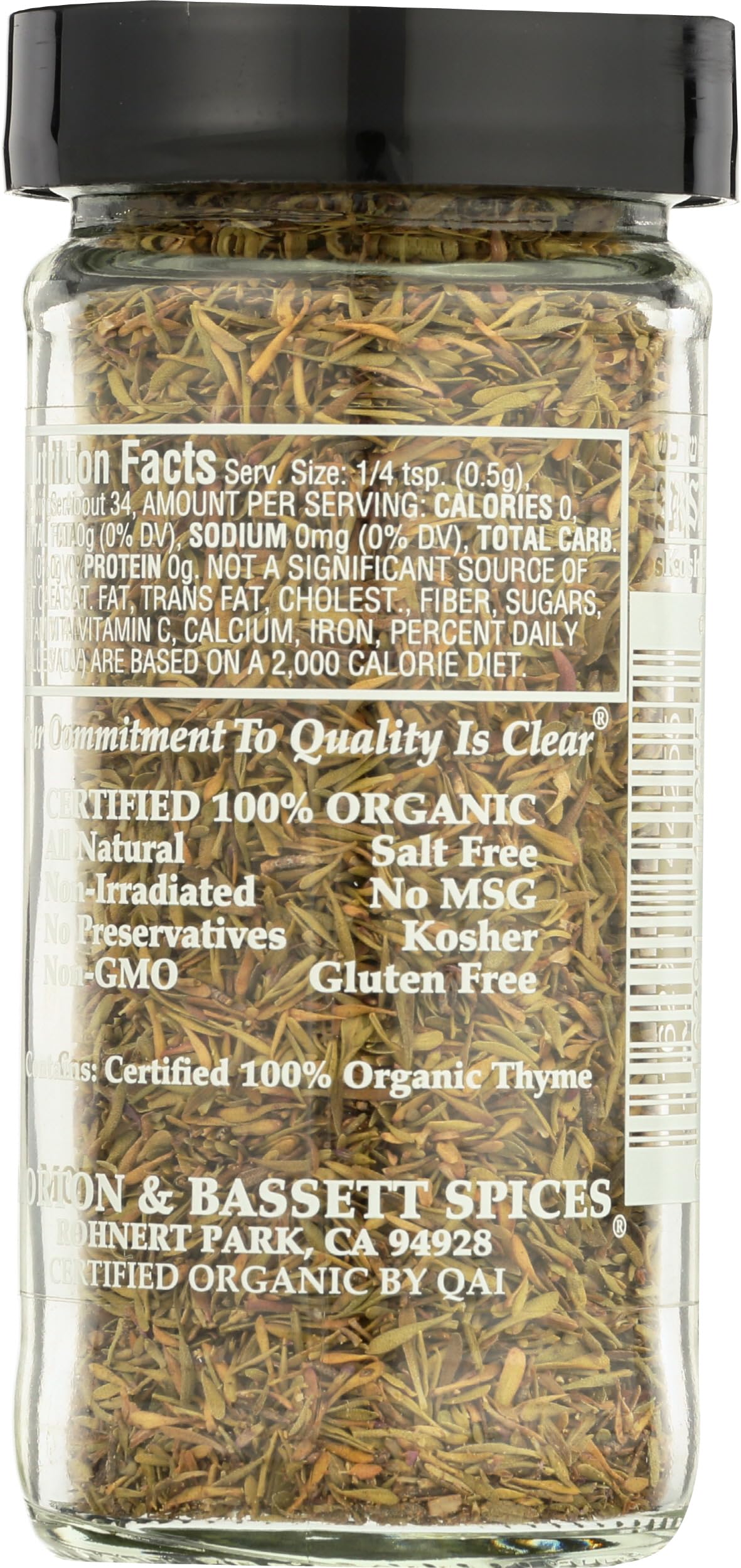 Morton & Basset, Thyme Organic, 0.6 Ounce