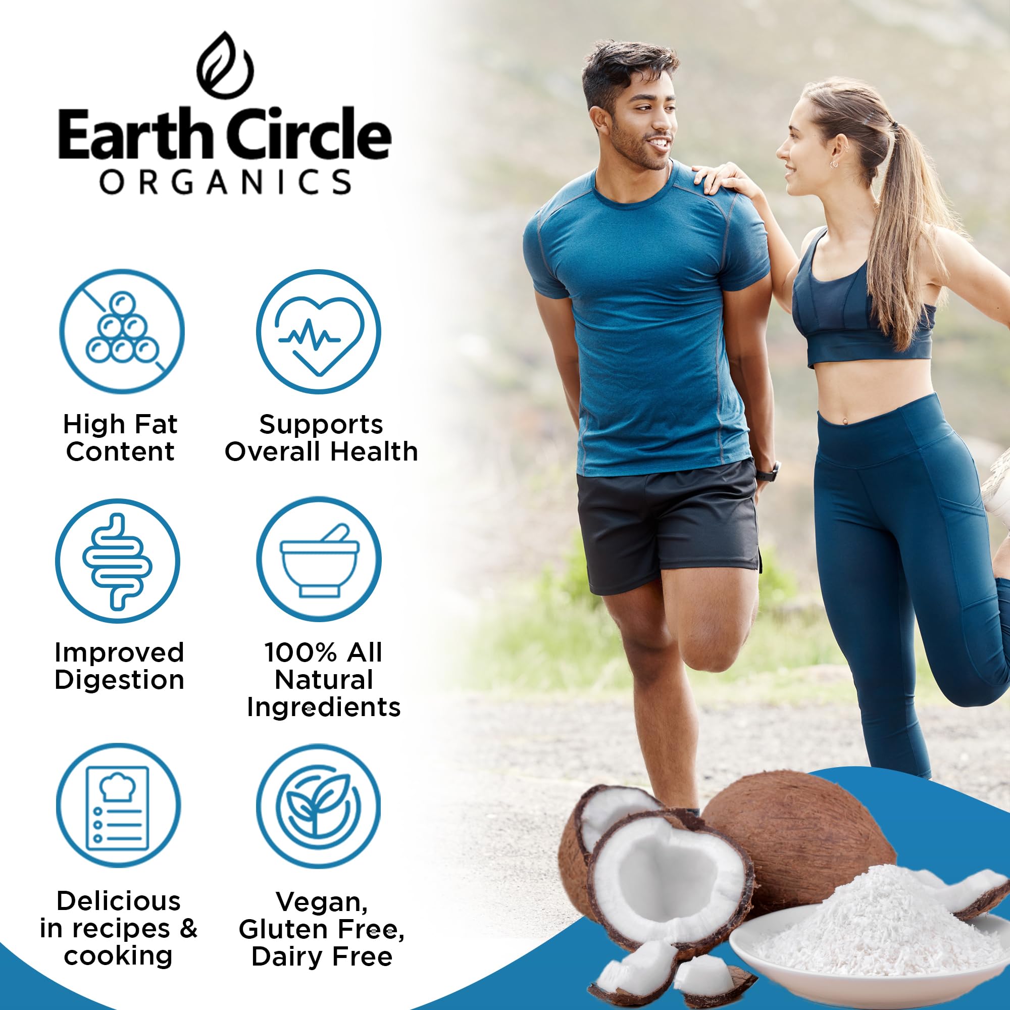 Organic Coconut Milk Powder | Vegan Keto Coconut Creamer, Dairy-Free, Gluten-Free, No Added Sugar, High in MCTs, Antioxidants, & Iron | For Smoothies, Baking, & Cooking (1 Pound, Pack of 1)
