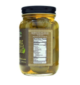 Green Jay Gourmet Garlic Stuffed Olives - Stuffed Green Olives for Cocktail Garnish & Cheese Board Recipes - Dirty Martini Olives & Cocktail Olives