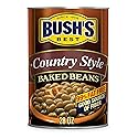 Bush's Canned Country Style Baked Beans (Pack of 1), Protein, Good Source of Fiber, Low Fat, Gluten Free, 28 oz