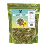 Dandelion Leaf (Diente de León) - Taraxacum Officinale, Loose Cut Herbal Tea, Non-GMO, Plant-Based Botanical, Resealable Bag, 4 oz