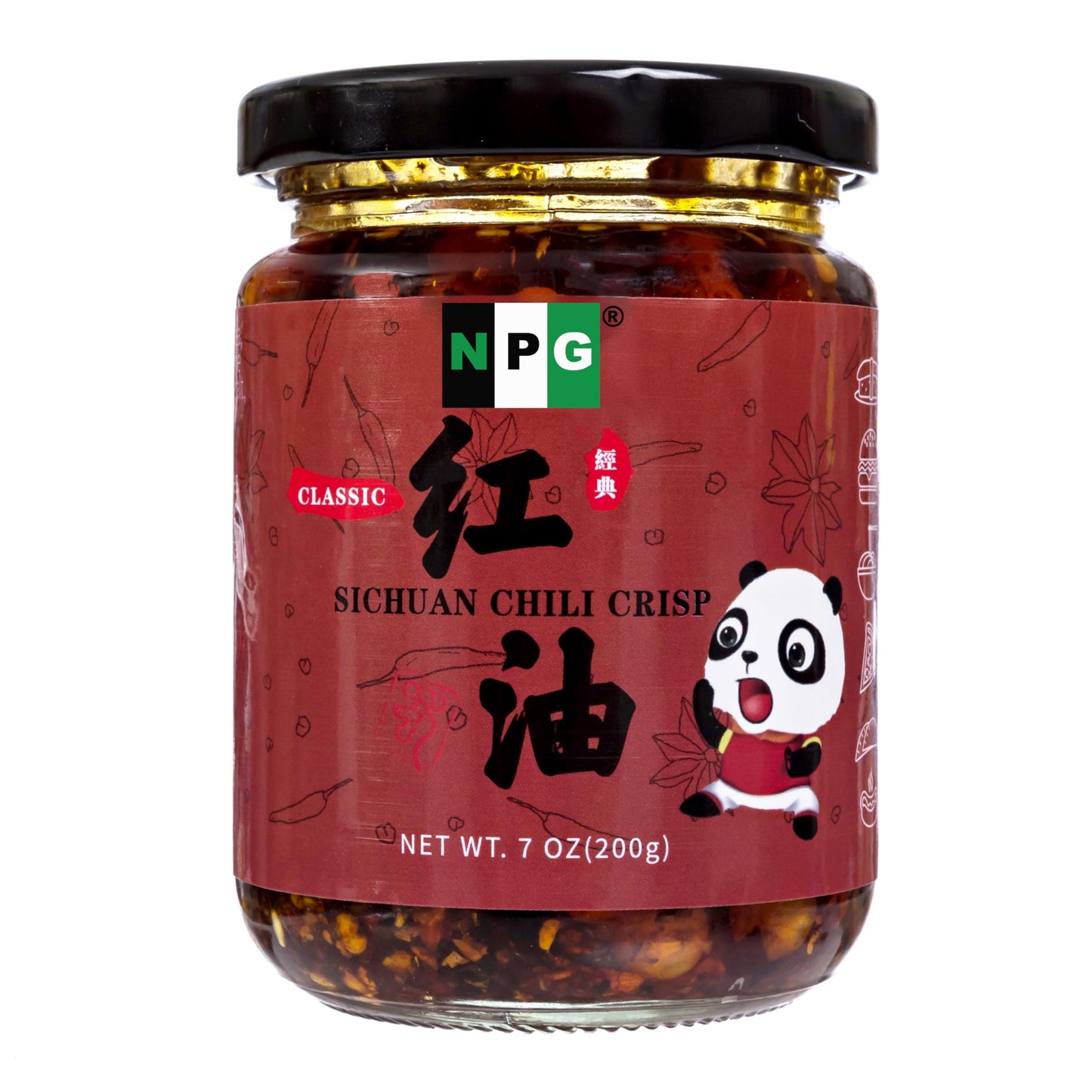 NPG Sichuan Chili Crisp Oil with Chili Crunch 7 oz