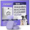 Fursprint Washing Machine Cleaner Tablets Ultra - 40% Stronger Formula: Designed for Pet Owners, Removes Residue, Grime & Odors, Compatible with HE