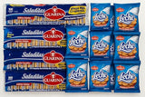 Guarina Crackers Variety Pack - Galletas Dulces con Leche 10 pack (1.40 oz) + Galletas Saladas 5 pack (288g) - Sweet & Salty Mix Bundle - Natural Milk