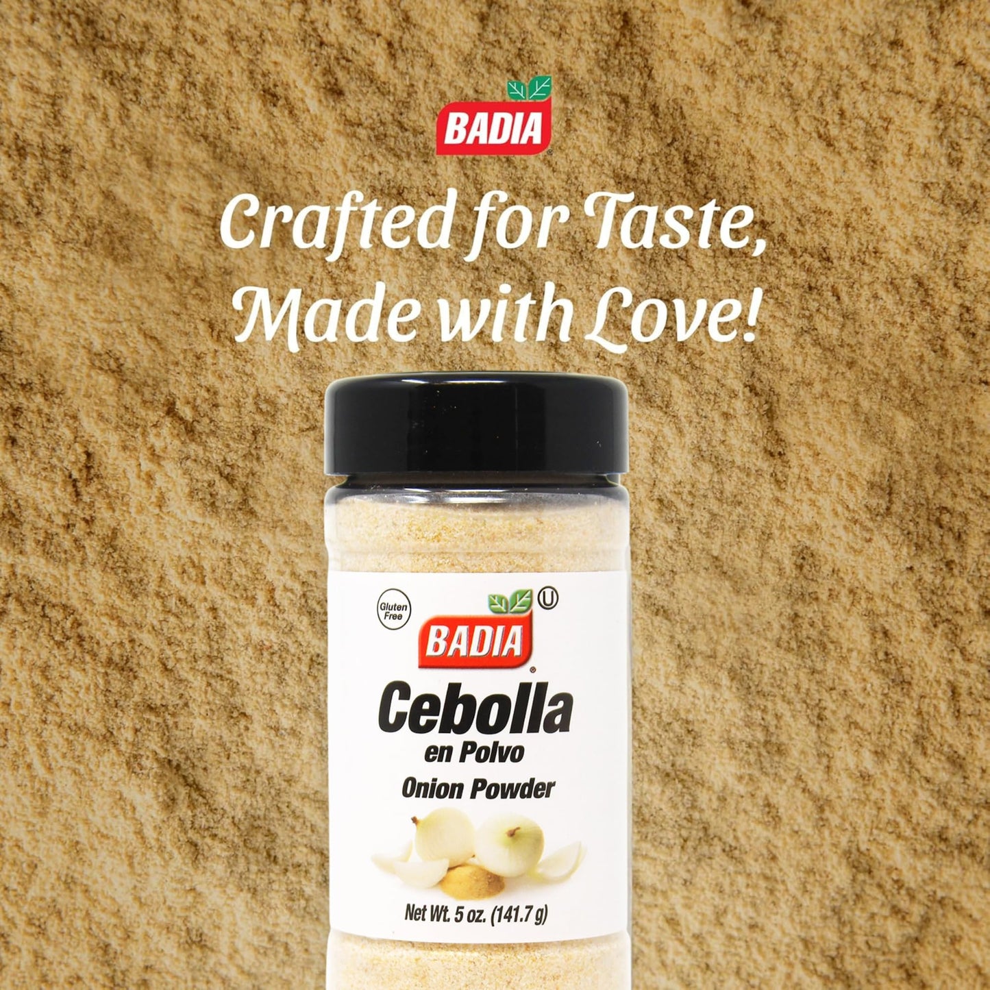 Badia Onion Powder, 5 oz - Cebolla En Polvo, Savory Flavor Enhancer for Soups, Sauces, Meats & Everyday Cooking