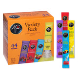 4C Powder Drink Mix Packets, PSD Variety 1 Pack, 44 Count, Singles Stix On the Go, Refreshing Sugar Free Water Flavorings (11 Each Wild Berry