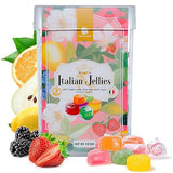 Gourmanity Italian Jelly Fruit Candy With Real Fruit Juice, Soft Bite Authentic Italian Candy, Individually Wrapped Gourmet Candy, In a Giftable