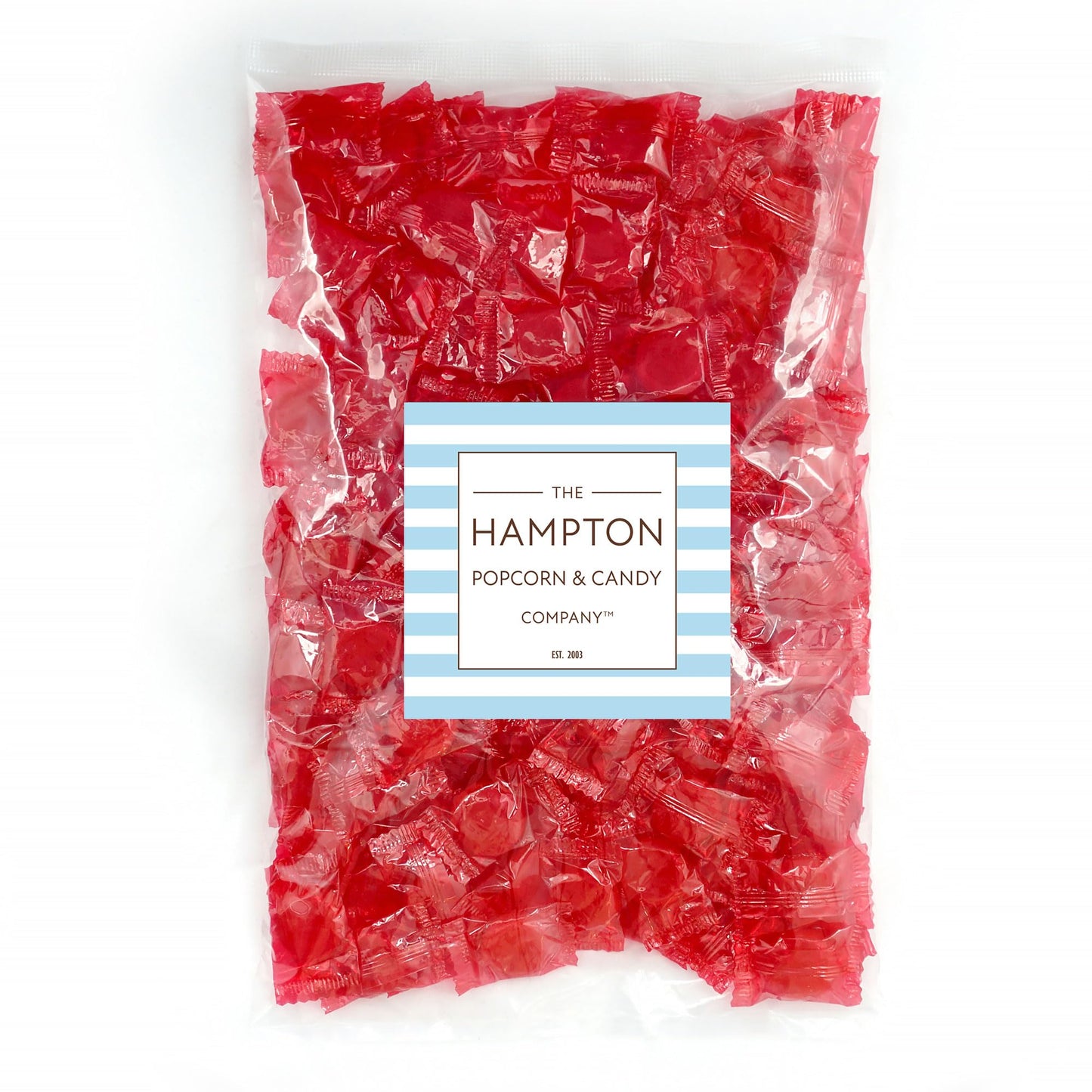 Cinnamon Discs Hard Candy - 2lb Bulk Bag (Approx. 150 pieces) - Cinnamon Candy - Individually Wrapped Old Fashioned Red Candies - The Hampton Popcorn