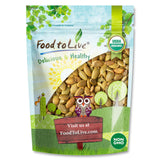 Food to Live Organic Dry Roasted Pumpkin Seed Kernels, 1 Pound - Non-GMO, Unsalted, Oven Roasted Whole Pepitas, No Oil Added, Shelled, Vegan, Kosher