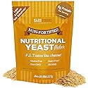 Sari Foods Non-Fortified Nutritional Yeast Flakes - 8oz - Superfood, Protein. Gluten Free & Dairy Free Vegan Cheese Parmesan Substitute, Vitamins B