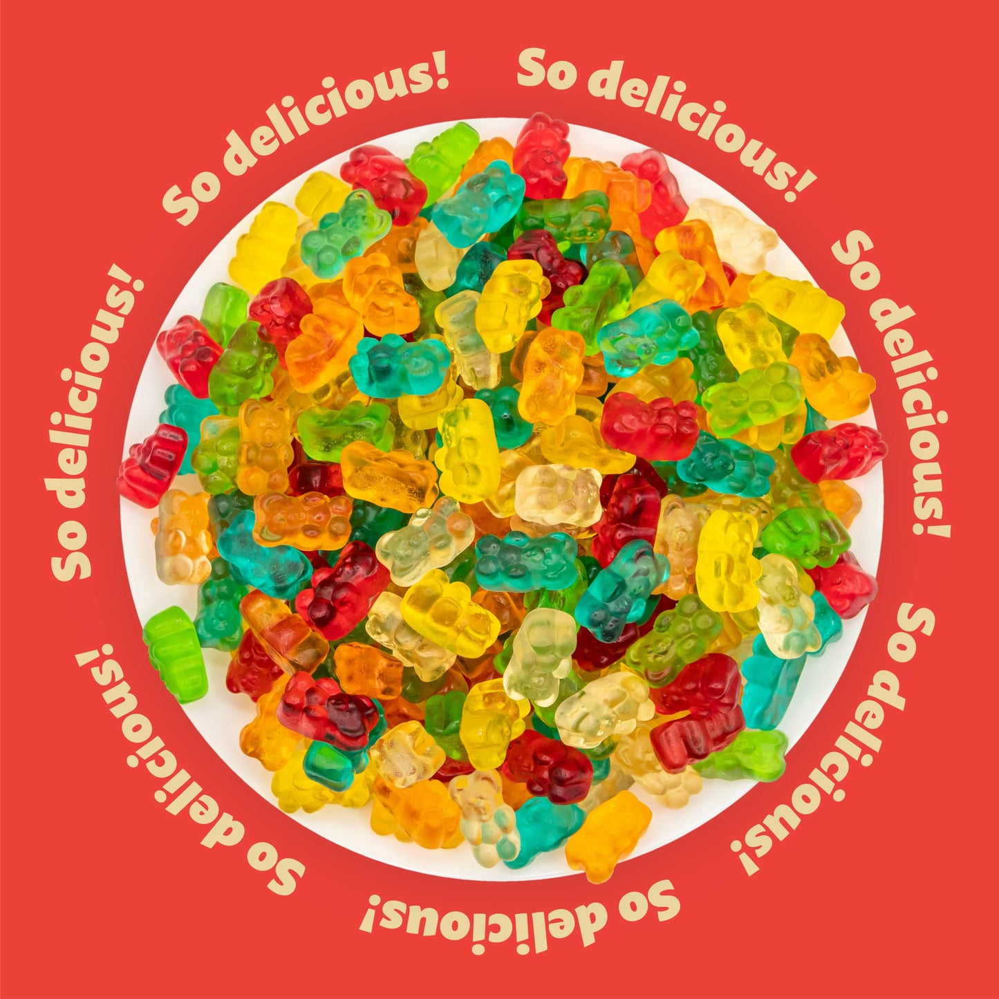 Gummi Bears | 1-Pound Bag | Dye Free Candy | Assorted Fruit Gummies | Classic Gummy Candy for Snacking, Buffets, Gifting, Party Favors, and Goodie