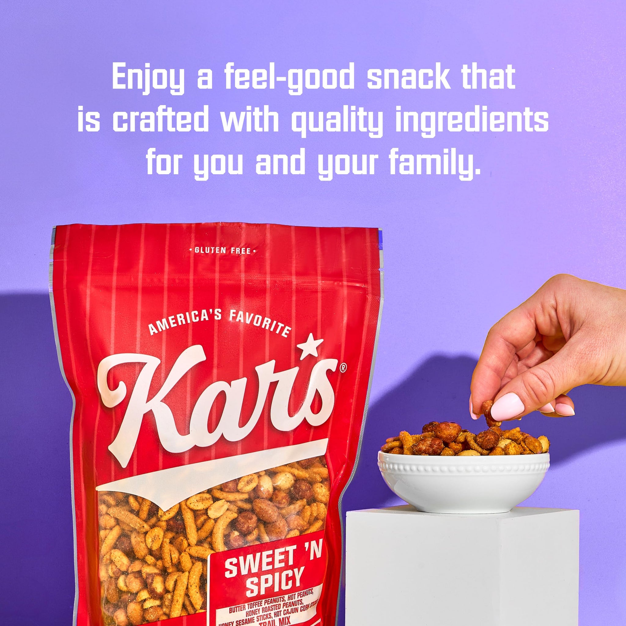 Kar’s Nuts Sweet 'N Spicy Trail Mix, 1.75 oz Grab & Go Bags, Individual Snack Packs (Pack of 72), Gluten-Free Trail Mix Snacks