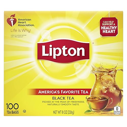 Lipton Tea Bags, Black Tea, 100 Count (Pack of 10)