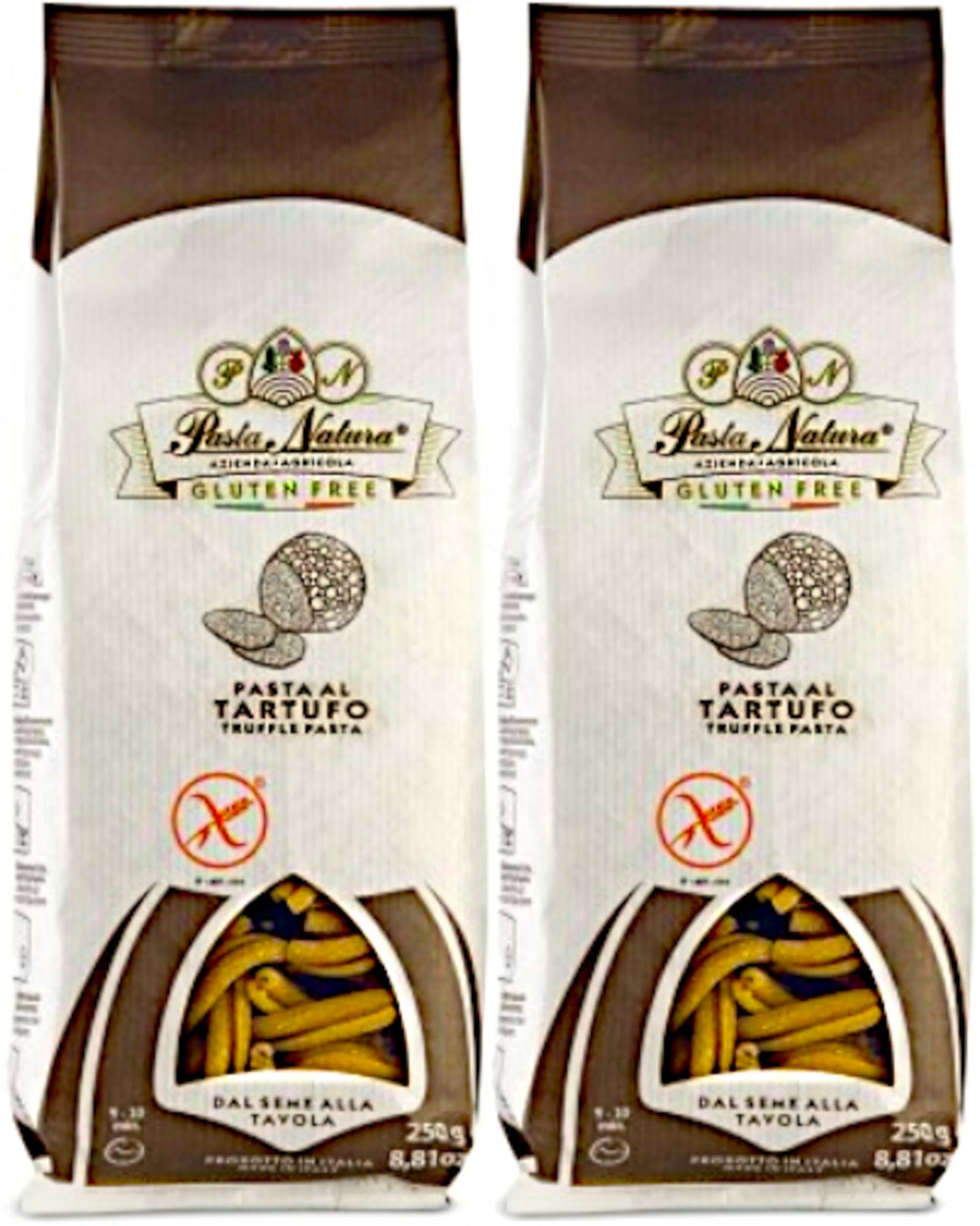 Socially Responsible, Truffle Casarecce Italian Best Gluten Free Pasta (GF Pasta Noodles), GMO Free, Eco-Packaging, 8.81 oz (Pack of 2)