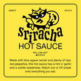 Yellowbird® Classic Blue Agave Sriracha 19.6 oz. Tabletop Size (Mellow Hot | 1 Bottle | Made in Texas)