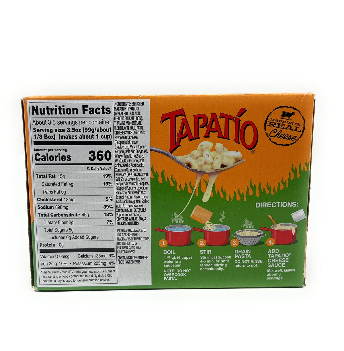 Tapatio Deluxe Mac n' Cheese Queso Blanco 12oz - 1 box