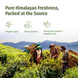 NEPAL TEA Organic Black Tea Bags from the Himalayas - 15 Pyramid Tea Bags, Single Origin from a Family Farm - Black Tea Bags with Loose Leaf Tea