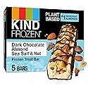 KIND FROZEN Plant Based Frozen Treat Bar, Dark Chocolate Almond Sea Salt & Nut Treat Bars, 5 Pack, 1.6 Oz Bars