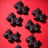 Black Licorice Scottie Dogs, Chewy Gummy Dogs, Great Candy Bowl Filler Treats, 2.75 Ounces (Pack of 2)