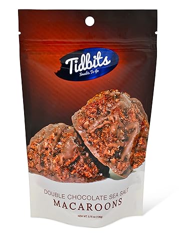Tidbits Gluten Free Macaroons To Eat, Classic Coconut Macaroon, Non Dairy Dessert 3.75 oz Pouch - Pack of 3