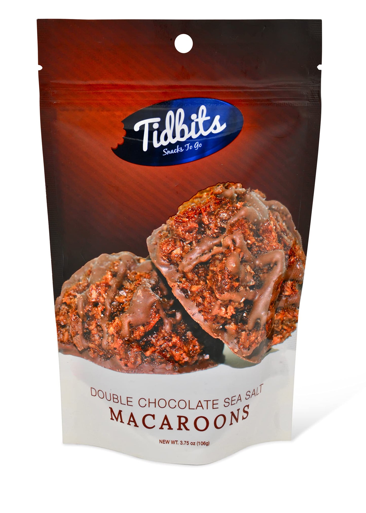 Tidbits Gluten Free Macaroons To Eat, Classic Coconut Macaroon, Non Dairy Dessert 3.75 oz Pouch - Pack of 3