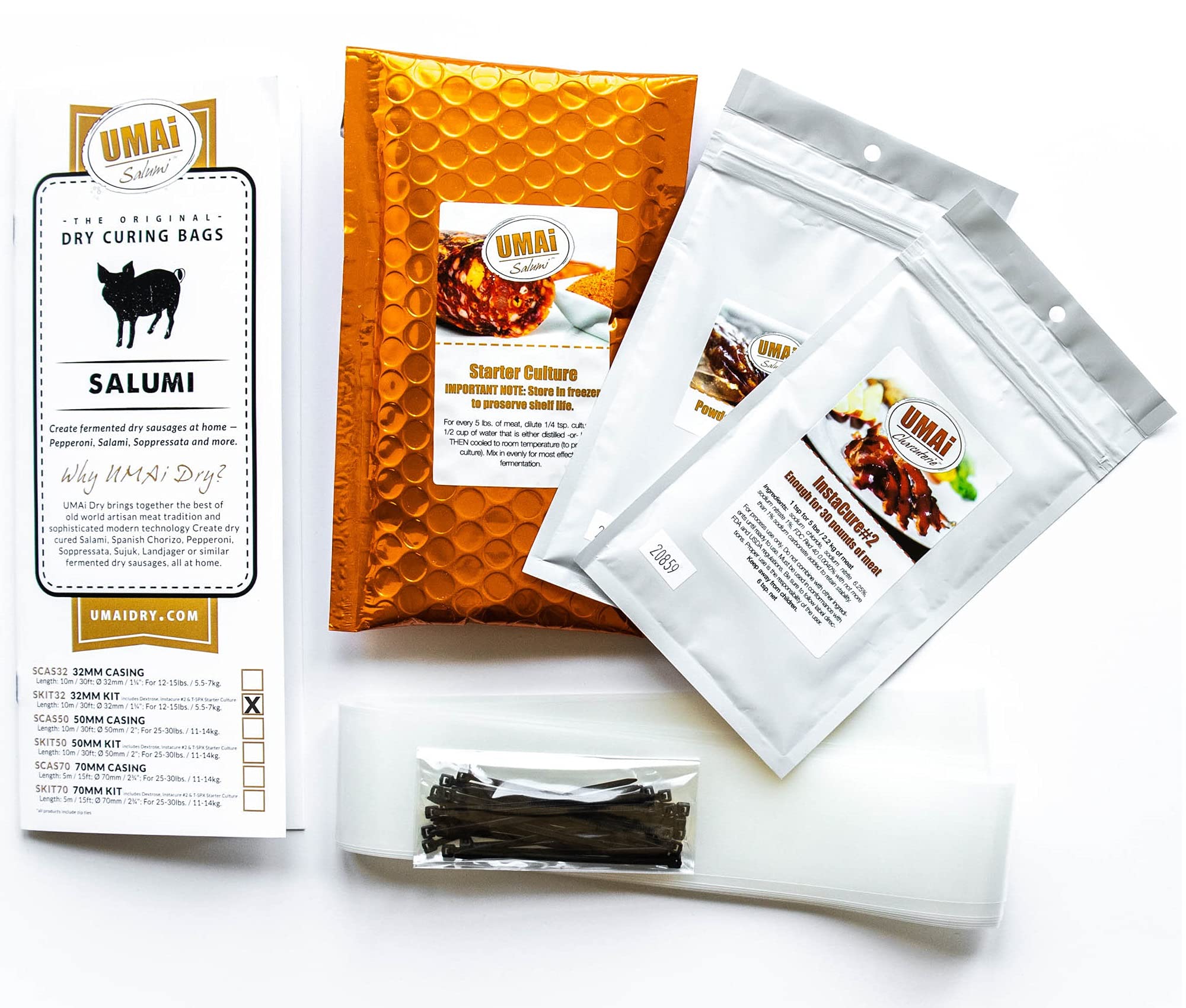 UMAi Dry Artisan Dry Sausage Kit - 32 mm (1 1/4")
