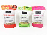 The Safe + Fair Food Company Granola-Birthday Cake, Honeycrisp Apple Pie, Key Lime Pie-12 Ounce Pouch-PACK OF 3 (Gluten-Free, Vegan, Non GMO)