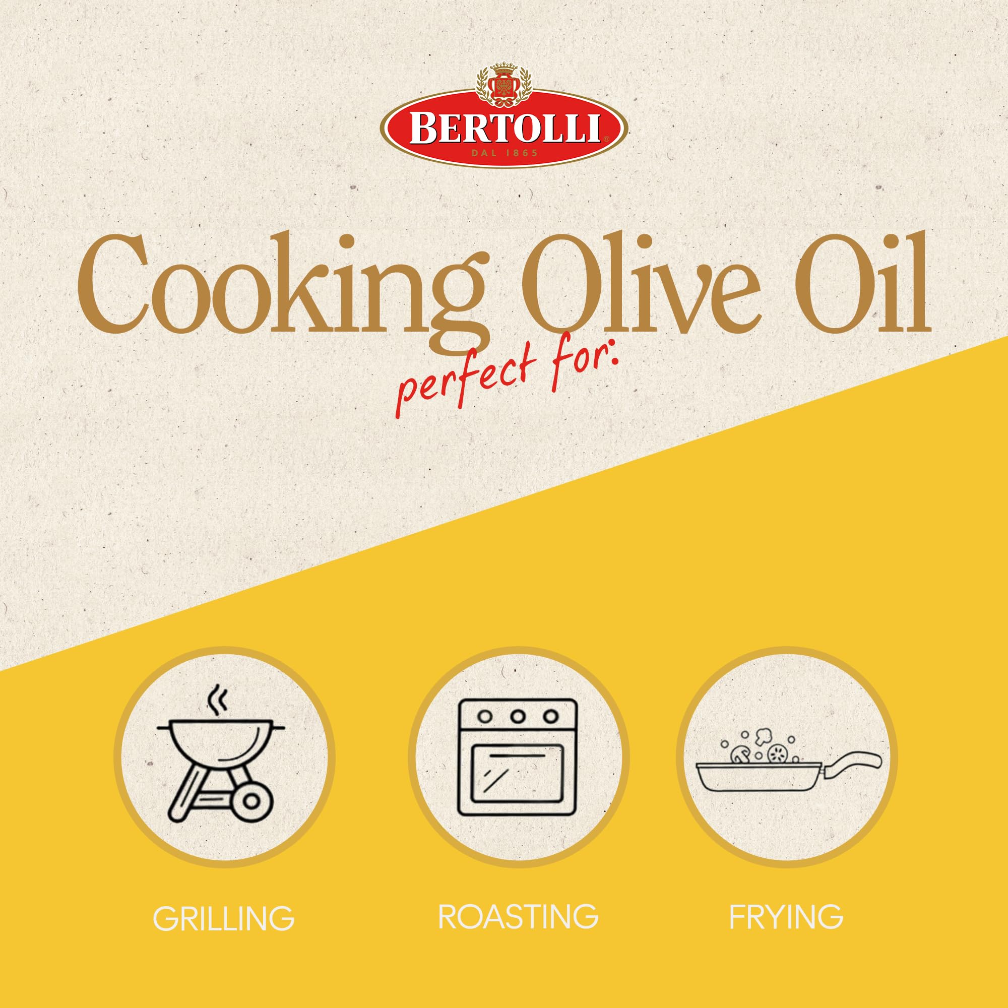 Bertolli Cooking Olive Oil, High Smoke Point, 32 fl oz