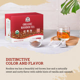 52USA Rooibos Tea Organic, 100 Tea bags, Pure Premuim Rooibos Tea, Naturally Sweet Herbal Tea, Caffeine Free Rooibos Tea, Farmed in South Africa, 9oz