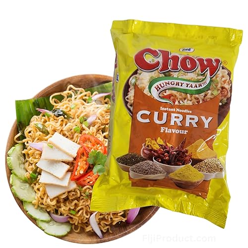 Instant 2 Minutes Chow Noodles - Mild CURRY Flavor with Seasonings (Pack of 5 x 85g) So Delicious Meal ... HALAL