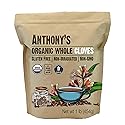 Anthony's Organic Whole Cloves, 1 lb, Gluten Free, Non GMO, Non Irradiated, Keto Friendly