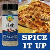 El Valle Spices Fish Seasoning 14 oz - Mexican Seafood Spice Blend for Fish, Shrimp and Seafood - Grill, Bake, Fry, Tacos and Seafood Dishes