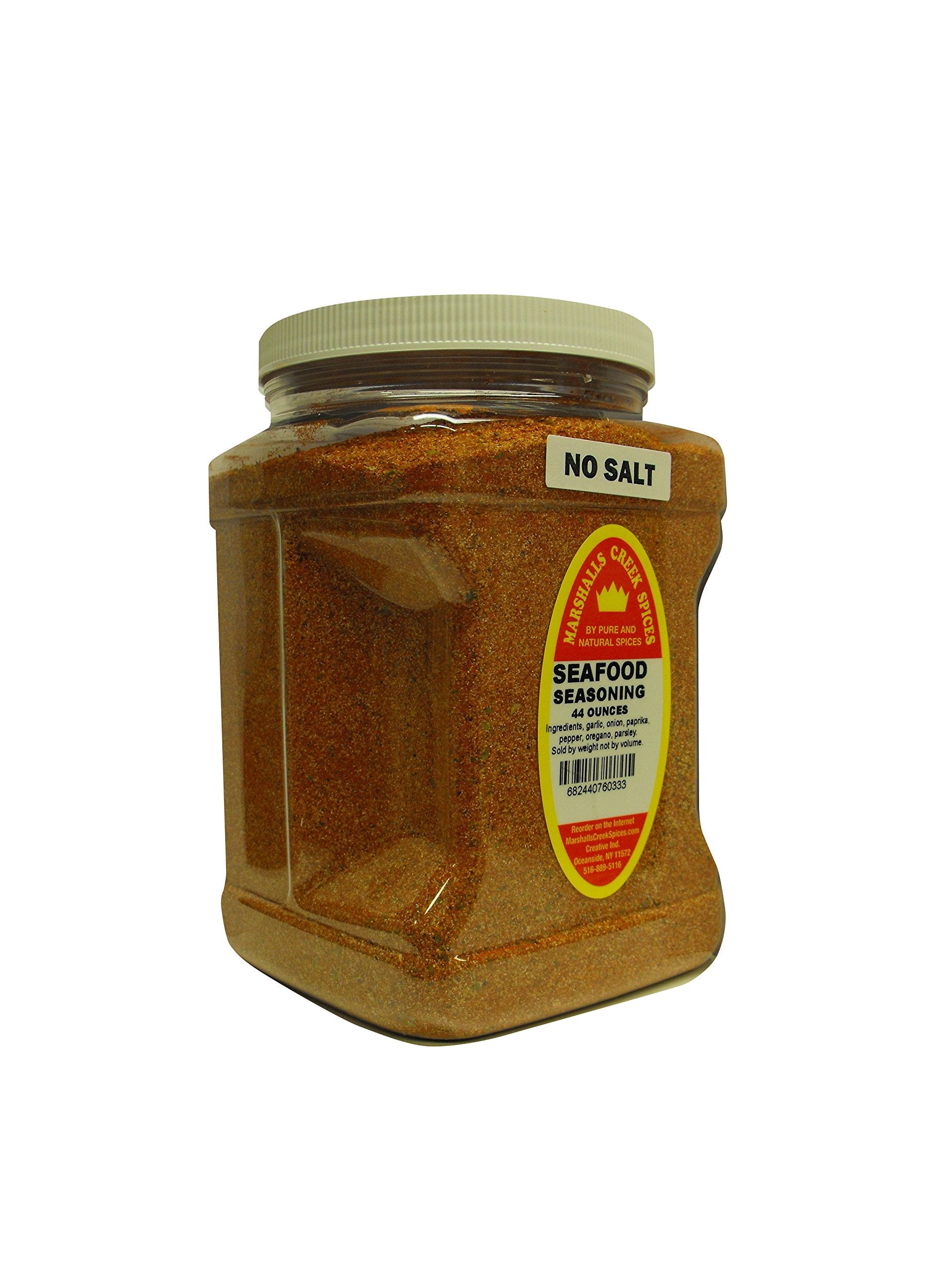 Family Size Marshalls Creek Spices Seafood No Salt Seasoning, 44 Ounce …