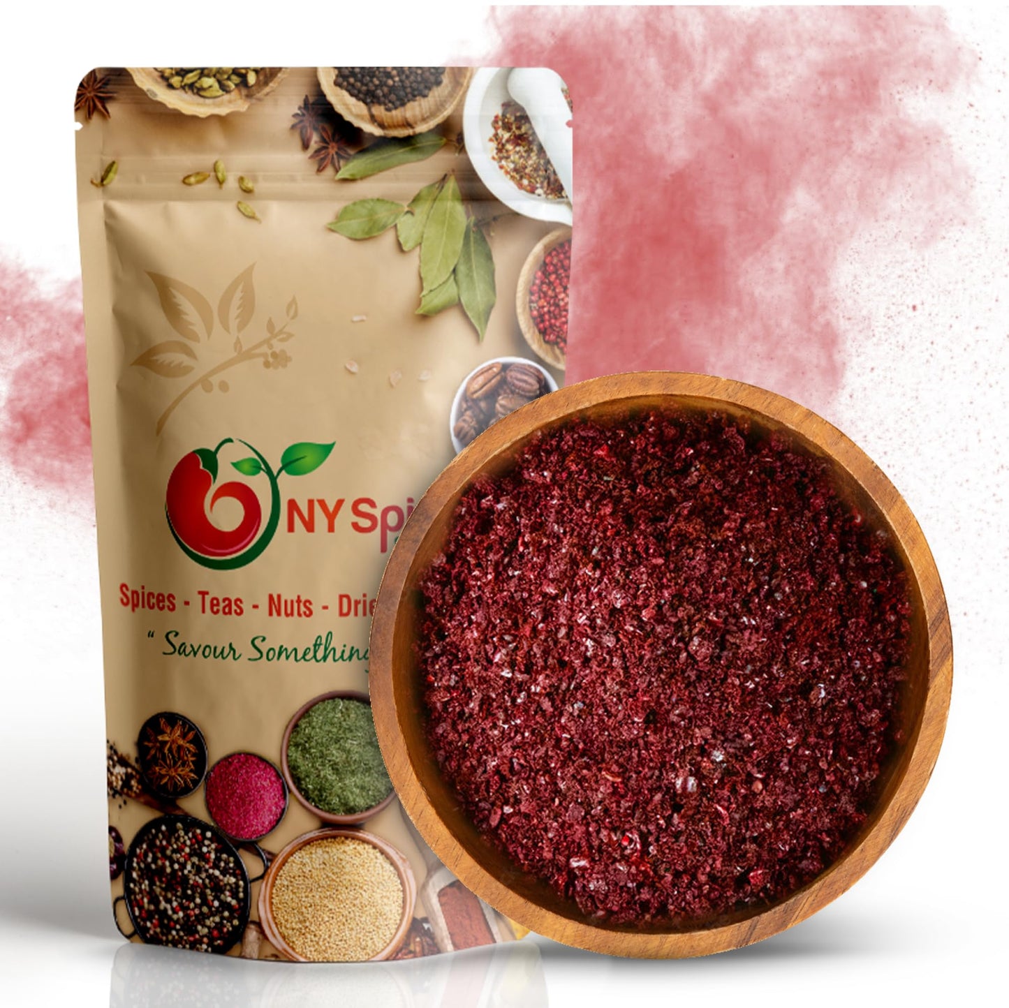 NY SPICE SHOP Sumac Spice Powder - Turkish Seasoning - Ground Sumac Berries Ground - Tangy & Citrusy Middle Eastern Spices - Traditional Purple